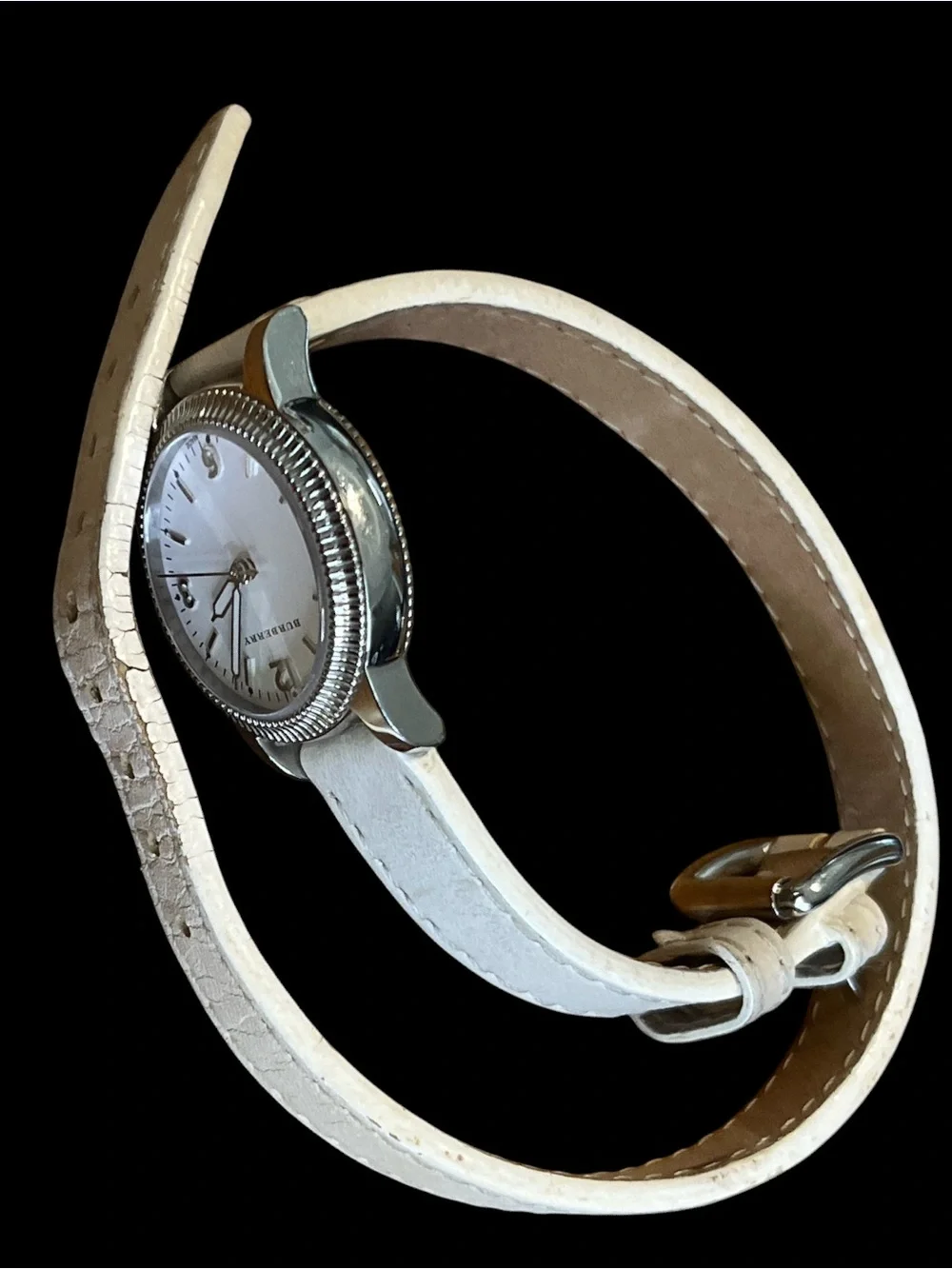 Burberry Utilitarian Double Wrap Leather Watch BU7846